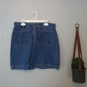 VINTAGE 90'S BUGLE BOY JEAN SKIRT {6}